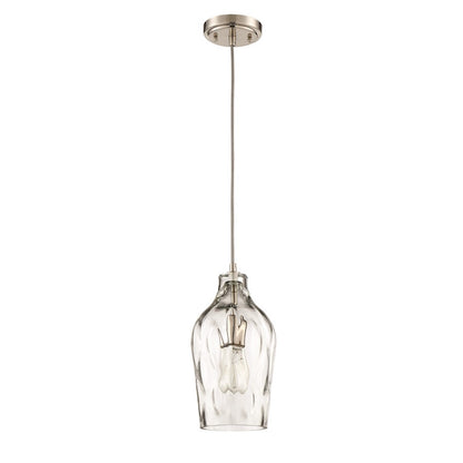 1 Light Mini Pendant, Polished Nickel