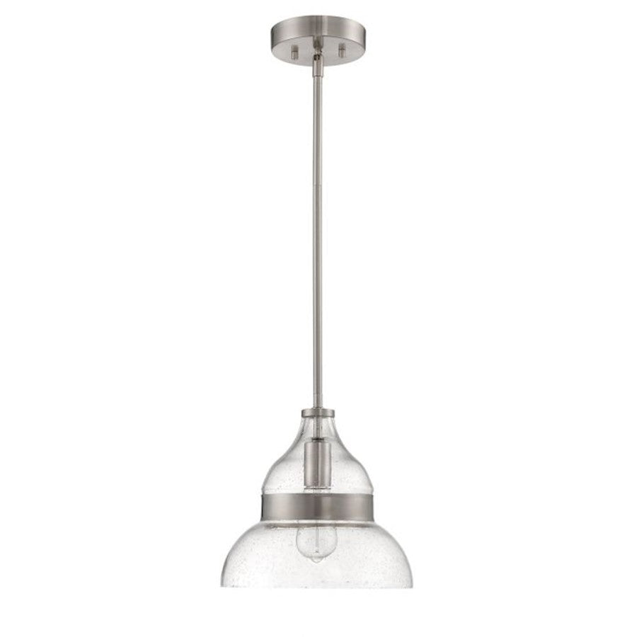 Craftmade 1 Light Mini Pendant, Brushed Polished Nickel - P960BNK1