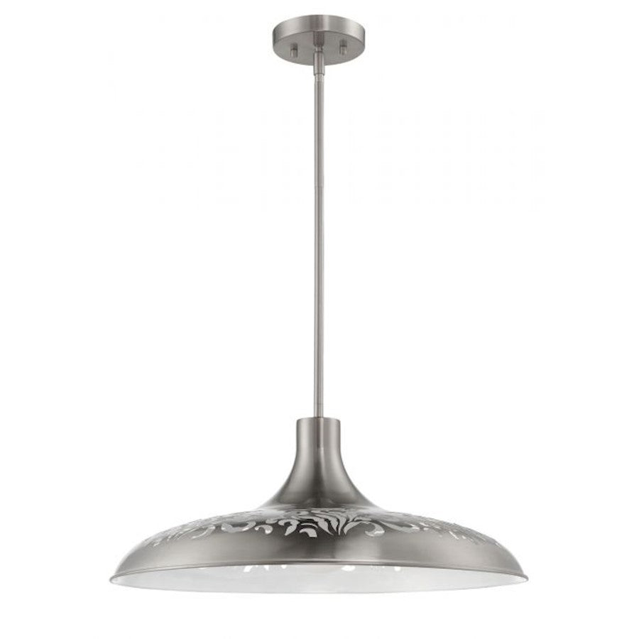 Craftmade 1 Light Pendant, Brushed Polished Nickel - P965BNK1