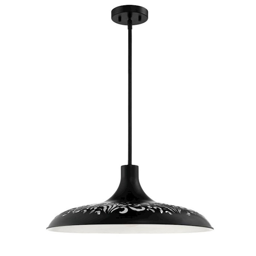 Craftmade 1 Light Pendant, Flat Black - P965FB1