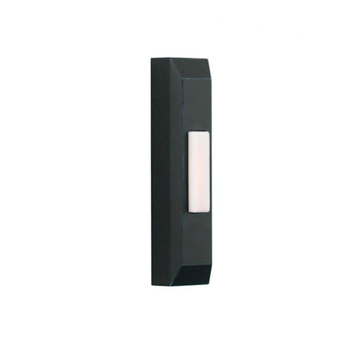 Craftmade Lighted Push Button w/Thin Rectangle Profile, Black - PB5004-FB