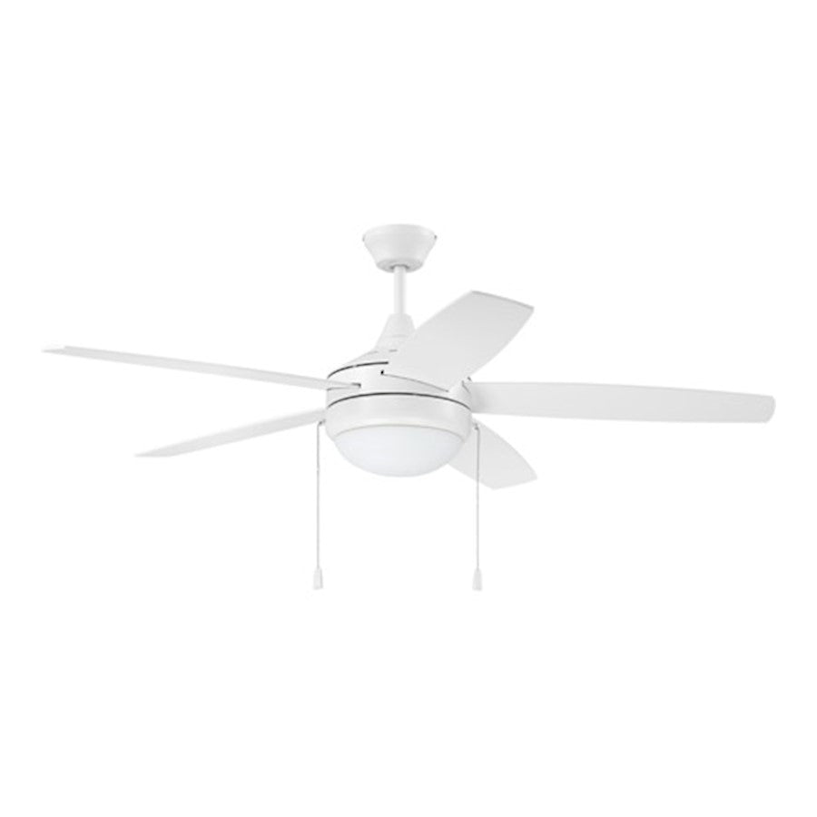 Craftmade 52" Phaze 5 Ceiling Fan, White - PHA52W5-UCI