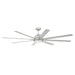 Craftmade Rush 72" 1 Lt Ceiling Fan/Blades Included, Nickel/Frost - RSH72PN8