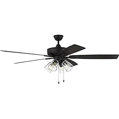 Craftmade Super Pro 60" Fan w/Blades, 4 Light Kit, ESP/Clear - S104ESP5-60ESPWLN