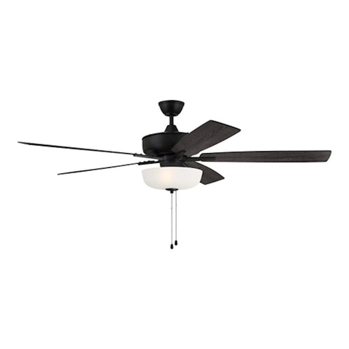 Craftmade Super Pro 111 60" Fan With Blades, White Bowl Light Kit