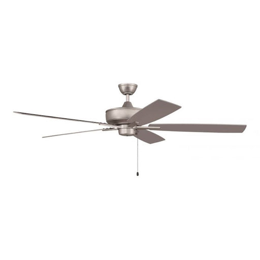Craftmade Super Pro 60" Fan with Blades, Brushed Satin Nickel - S60BN5-60BNGW