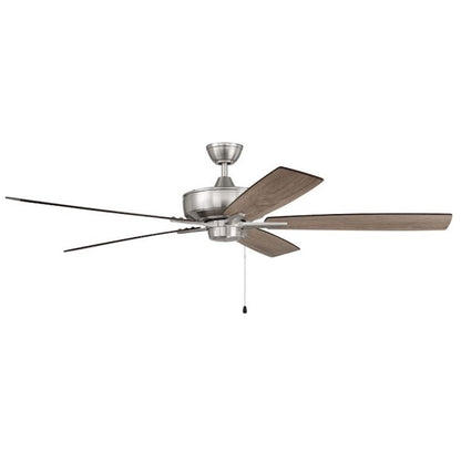 Craftmade Super Pro 60" Fan with Blades, Nickel - S60BNK5-60DWGWN