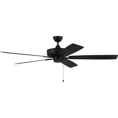 Craftmade Super Pro 60" Fan with Blades, Flat Black - S60FB5-60FBGW