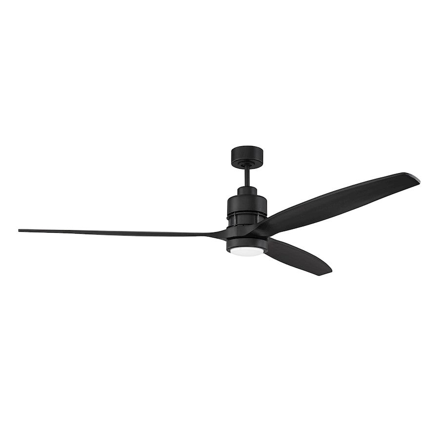 Craftmade 70" Sonnet Ceiling Fan Kit, Flat Black - SON52FB-70FB