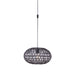 Craftmade Portable 16.5" Swag Pendant with Rattan Shade, Flat Black - SW2003-FB