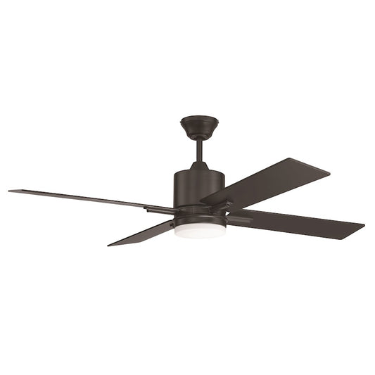 Craftmade Teana 52" Ceiling Fan/Light Kit/Remote, Black - TEA52FB4-UCI