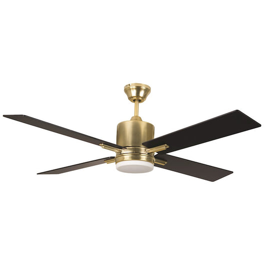 Craftmade 52" Teana Ceiling Fan, Satin Brass - TEA52SB4