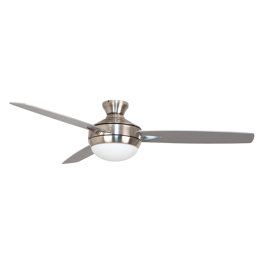 Craftmade 52" Targas Ceiling Fan, Nickel/Silver, Wall Control - TG52BNK3-52BN