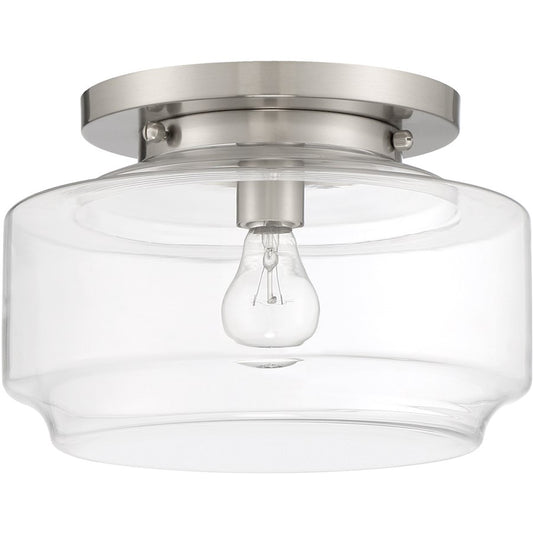 Craftmade Peri 1 Light 12" Flush Mount, Brushed Polished Nickel - X3112-BNK