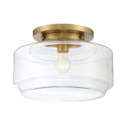 Craftmade Peri 1 Light 14" Flush Mount, Satin Brass - X3114-SB