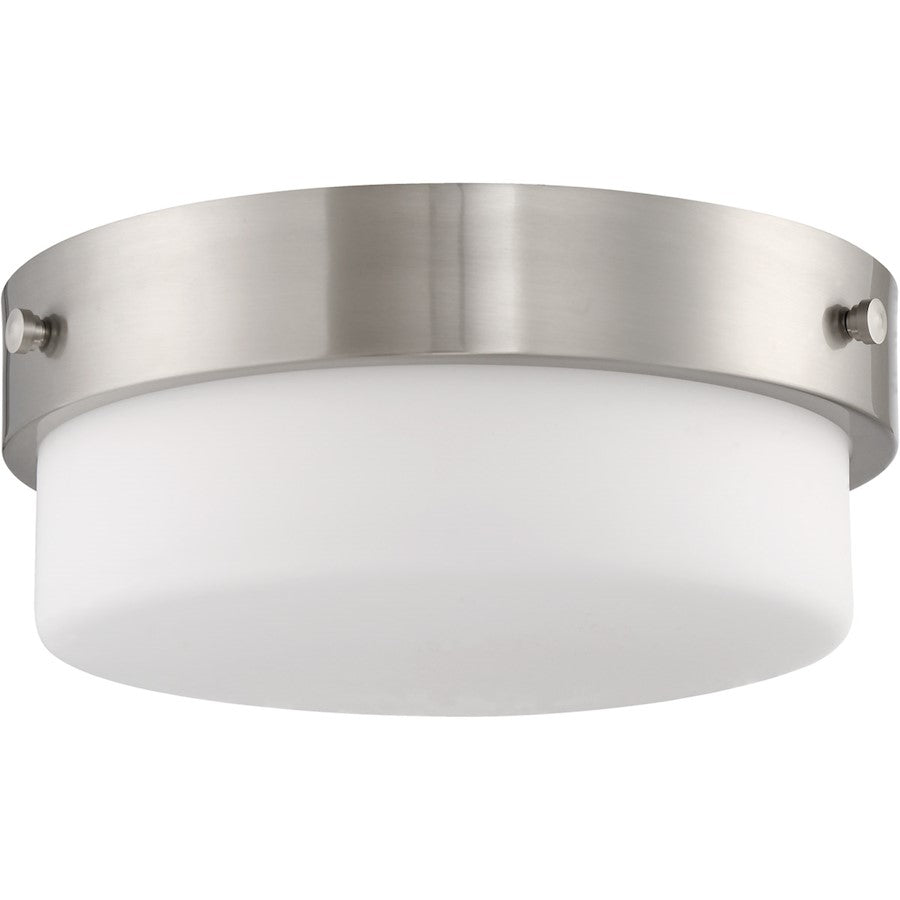 Craftmade Oak Street 2 Light 12" Flush Mount, Polished Nickel - X3212-BNK