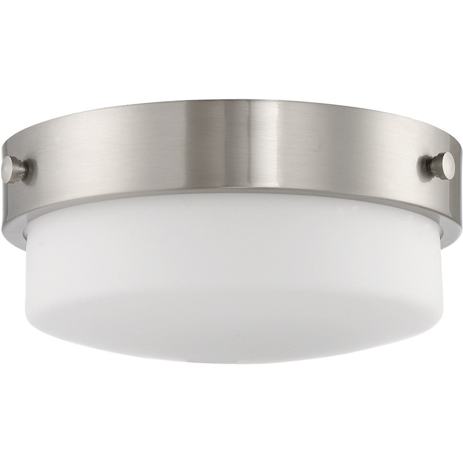 Craftmade Oak Street 2 Light 13.75" Flush Mount, Polished Nickel - X3214-BNK