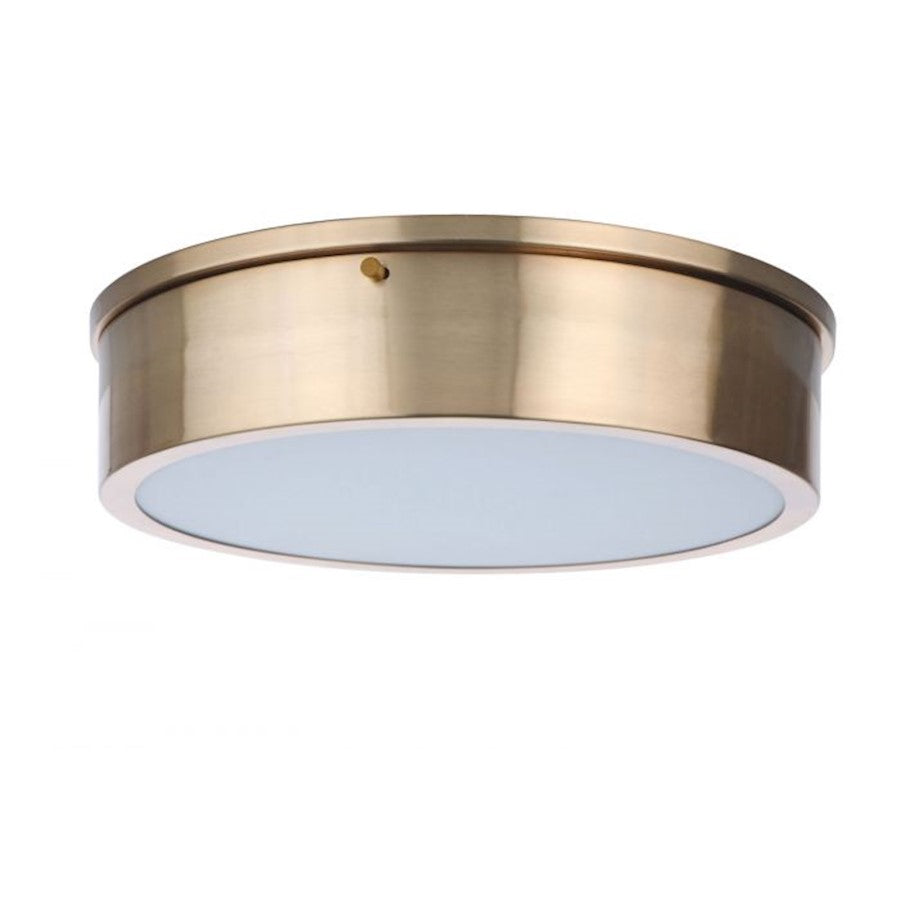 Craftmade Fenn 13" LED Flush Mount, Satin Brass - X6713-SB-LED