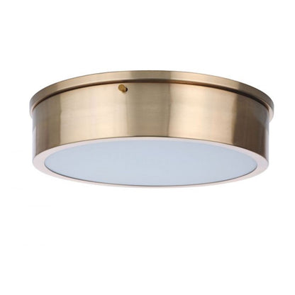 Craftmade Fenn 13" LED Flush Mount, Satin Brass - X6713-SB-LED