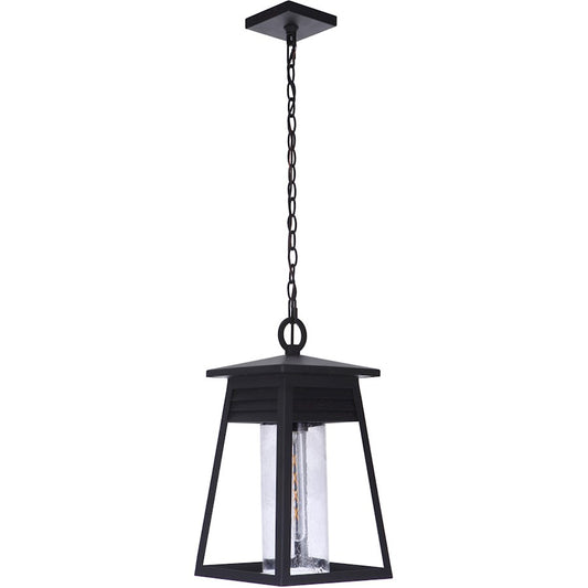 Craftmade Becca 1 Light Large Outdoor Pendant, Textured Matte Black - ZA2721-TB