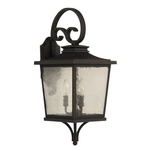 Craftmade Tillman Medium 3 Light Outdoor Lantern, Bronze/Seeded - ZA2914-DBG