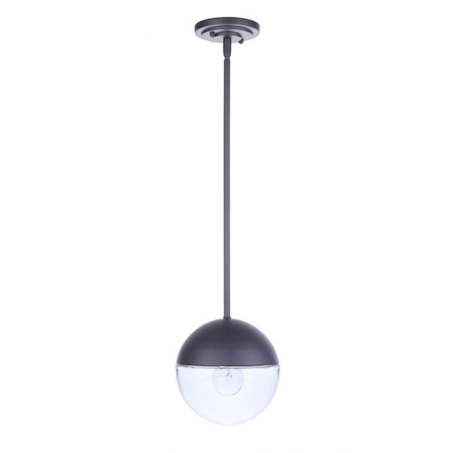 Craftmade Evie 1 Light Outdoor Pendant, Midnight - ZA3411-MN