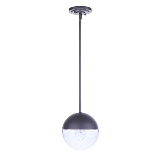 Craftmade Evie 1 Light Outdoor Pendant, Midnight - ZA3411-MN