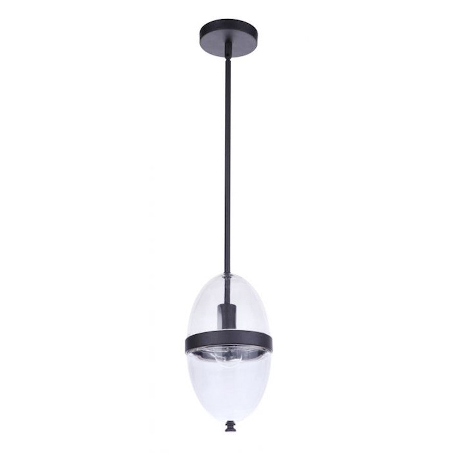 Craftmade Sivo 1 Light Outdoor Pendant, Midnight - ZA3511-MN