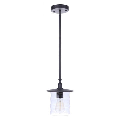 Craftmade Canon 1 Light Outdoor Pendant, Midnight - ZA3611-MN