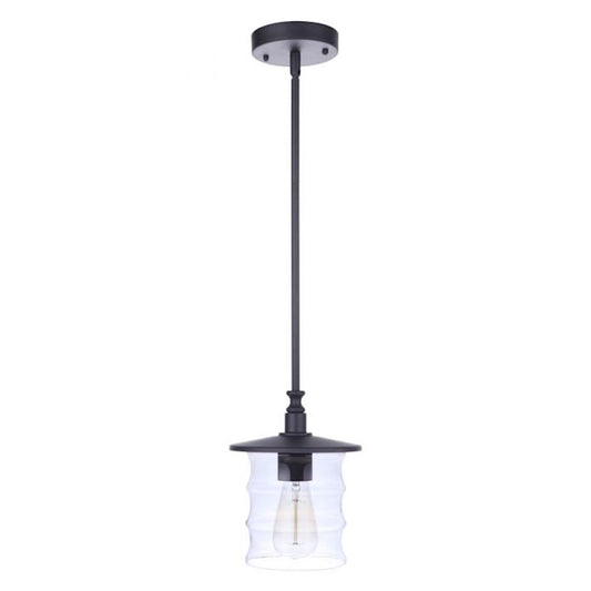 Craftmade Canon 1 Light Outdoor Pendant, Midnight - ZA3611-MN