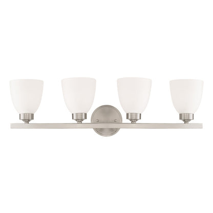 HomePlace by Capital Lighting Jameson 4 Light Vanity, Nickel - 114341BN-333