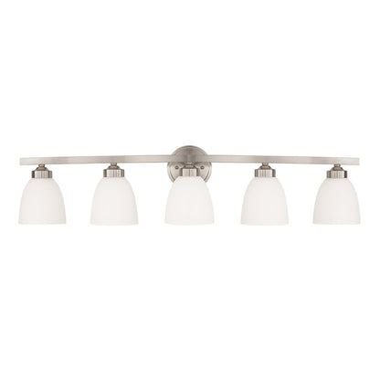 HomePlace by Capital Lighting Jameson 5 Light Vanity, Nickel - 114351BN-333