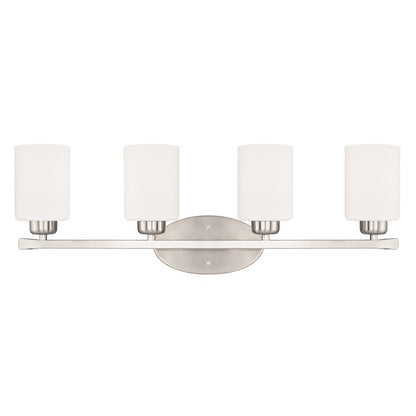 HomePlace by Capital Lighting Dixon 4 Light Vanity, Nickel - 115241BN-338