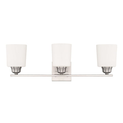 HomePlace by Capital Lighting Hayden 3 Light Vanity, Nickel - 115331BN-339