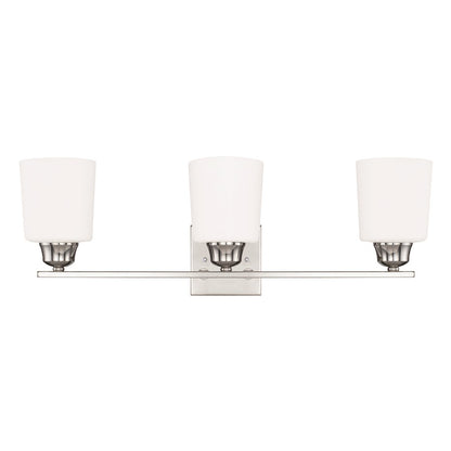 HomePlace by Capital Lighting Hayden 3 Light Vanity, Nickel - 115331PN-339