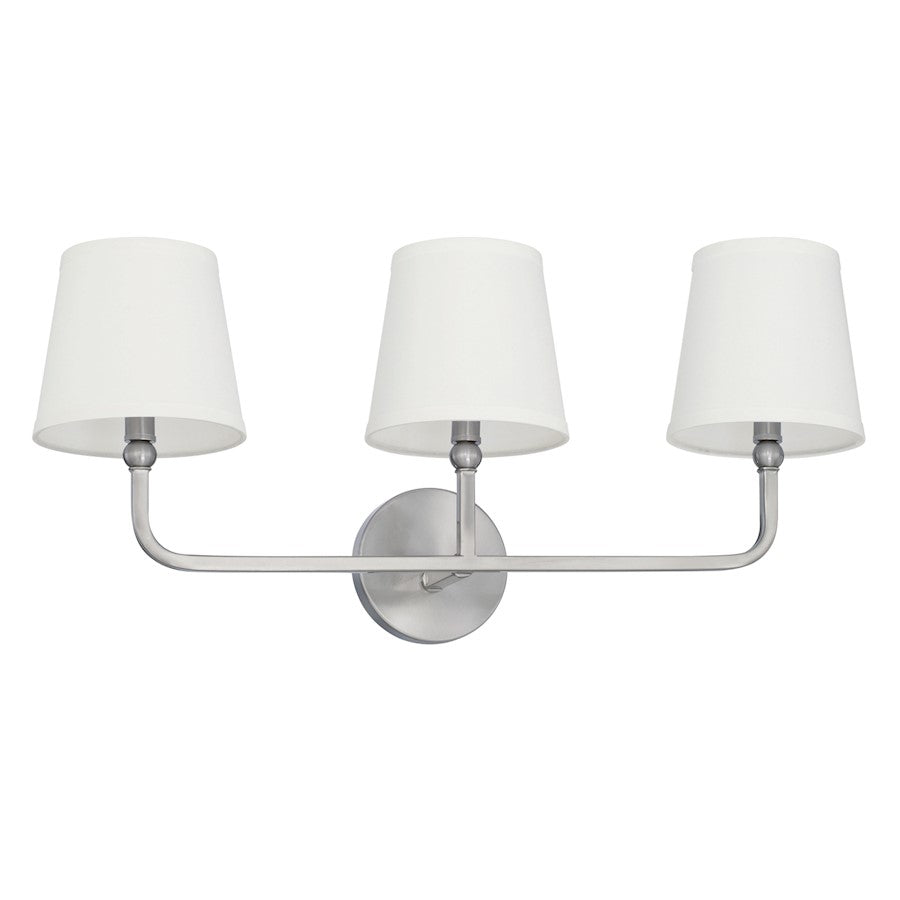 Capital Lighting Dawson 3 Light Vanity, Brushed Nickel - 119331BN-674