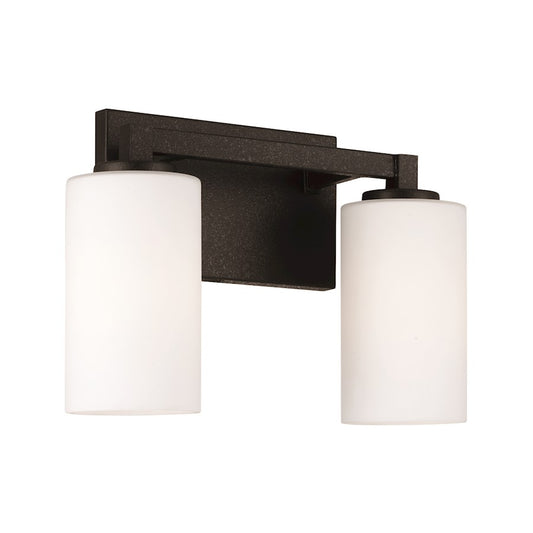 Capital Lighting Ravenwood 2 Light Vanity, Black/Soft White - 119821BI-545