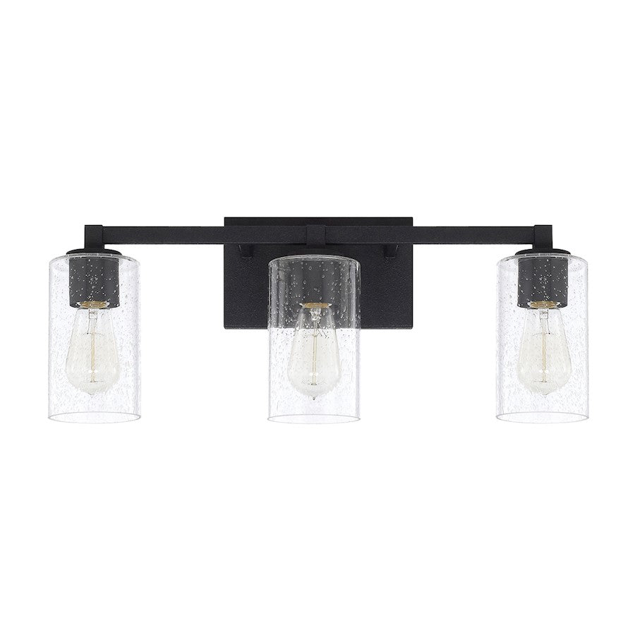 Capital Lighting Ravenwood 3 Light Vanity, Black Iron - 119831BI-435