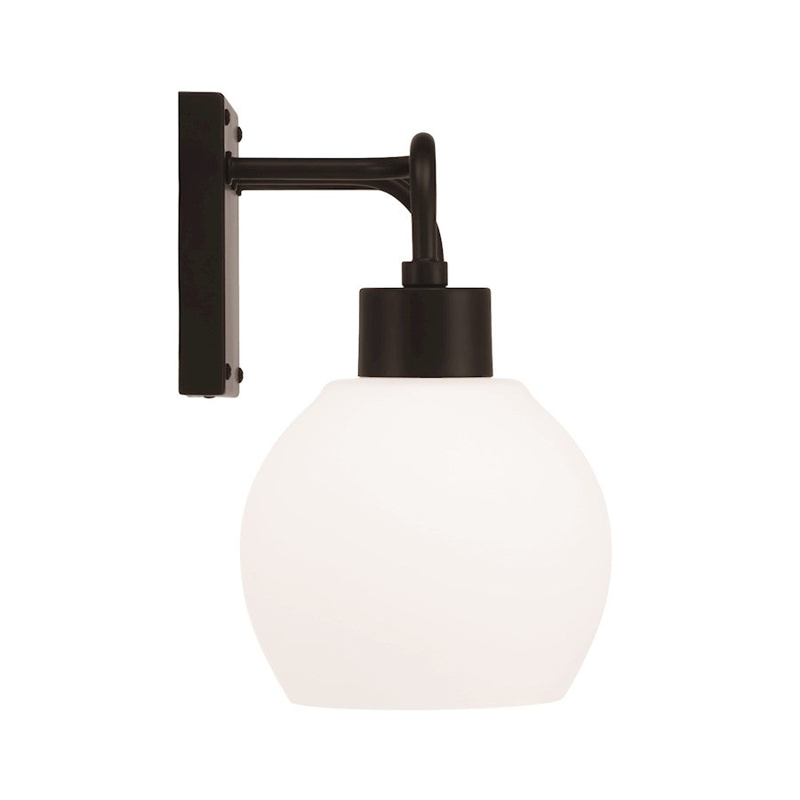 Tanner 3 Light Bathroom Vanity Light, Black/Soft White