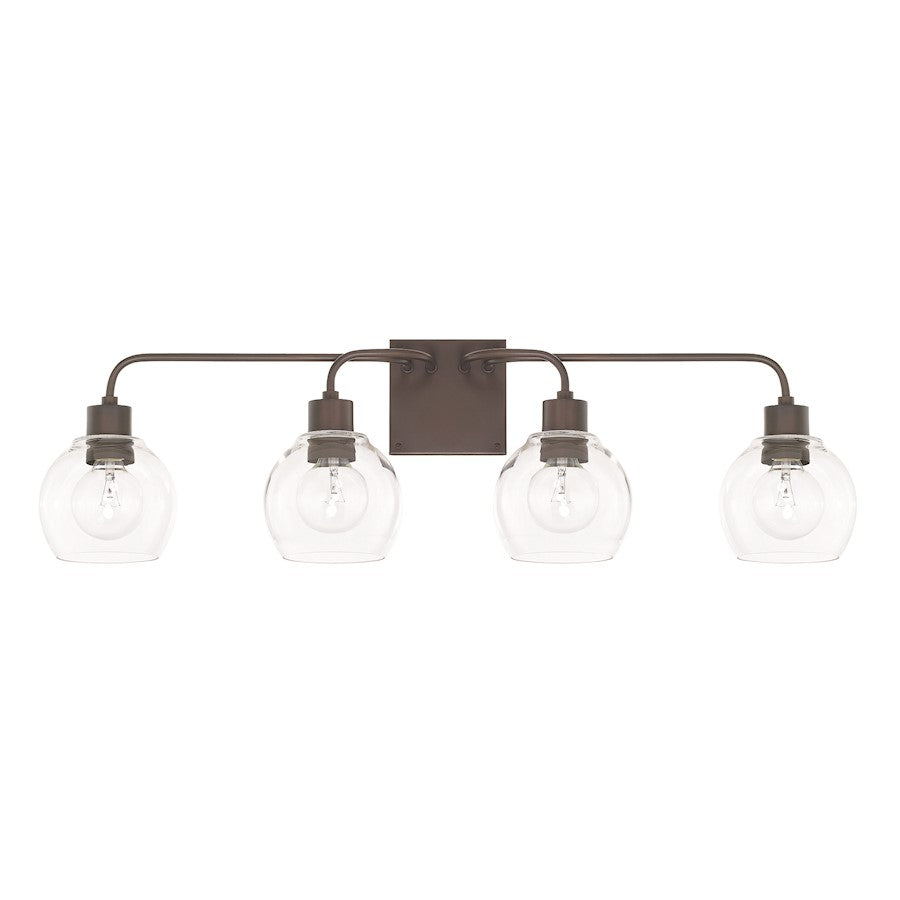 HomePlace by Capital Lighting Tanner 4 Light Vanity, Bronze - 120041BZ-426