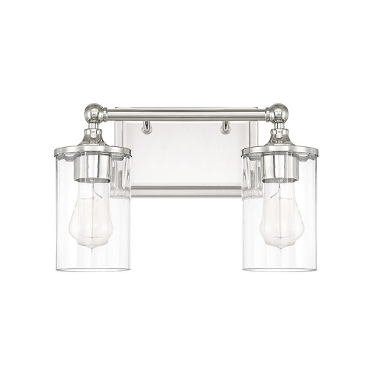 Capital Lighting Camden 2 Light Vanity, Polished Nickel - 120721PN-423