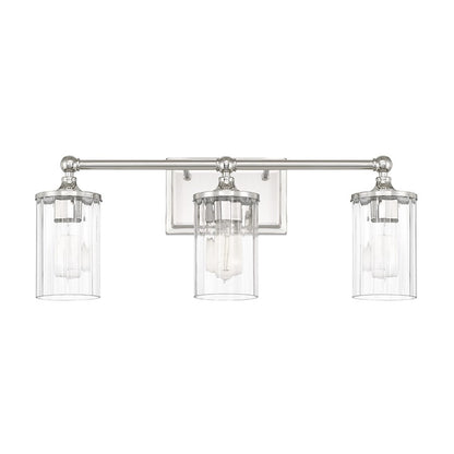 Capital Lighting Camden 3 Light Vanity, Polished Nickel - 120731PN-423