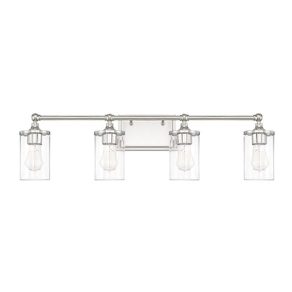 Capital Lighting Camden 4 Light Vanity, Polished Nickel - 120741PN-423