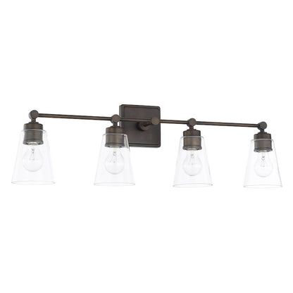 Capital Lighting 4 Light Vanity, Old Bronze - 121841OB-432