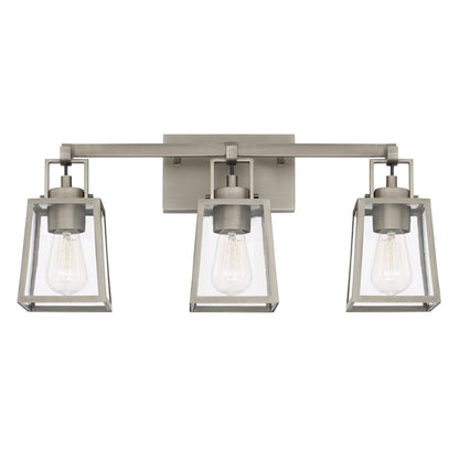 Capital Lighting Kenner 3 Light Vanity, Antique Nickel - 125531AN-448