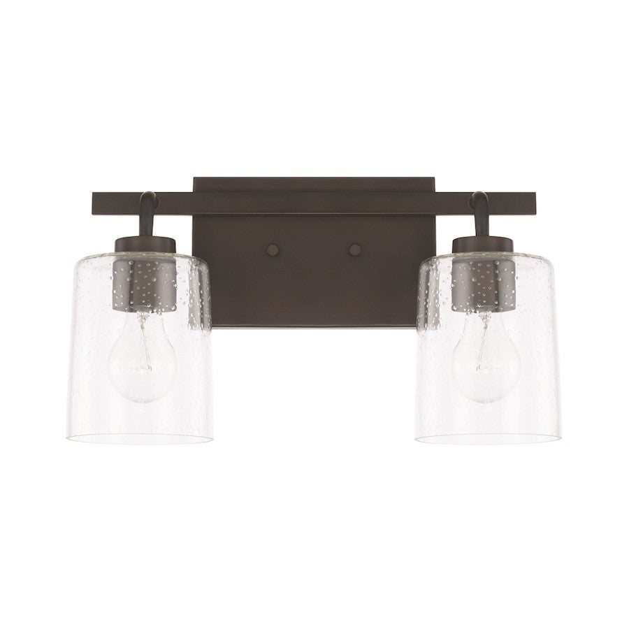 HomePlace by Capital Lighting Greyson 2 Light Vanity, Bronze - 128521BZ-449