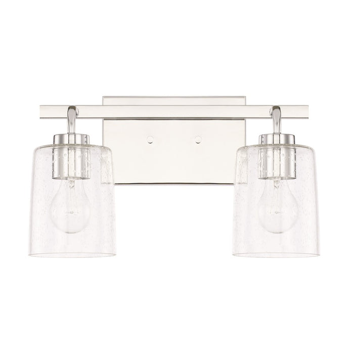 HomePlace by Capital Lighting Greyson 2 Light Vanity, Chrome - 128521CH-449