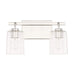 HomePlace by Capital Lighting Greyson 2 Light Vanity, Chrome - 128521CH-449