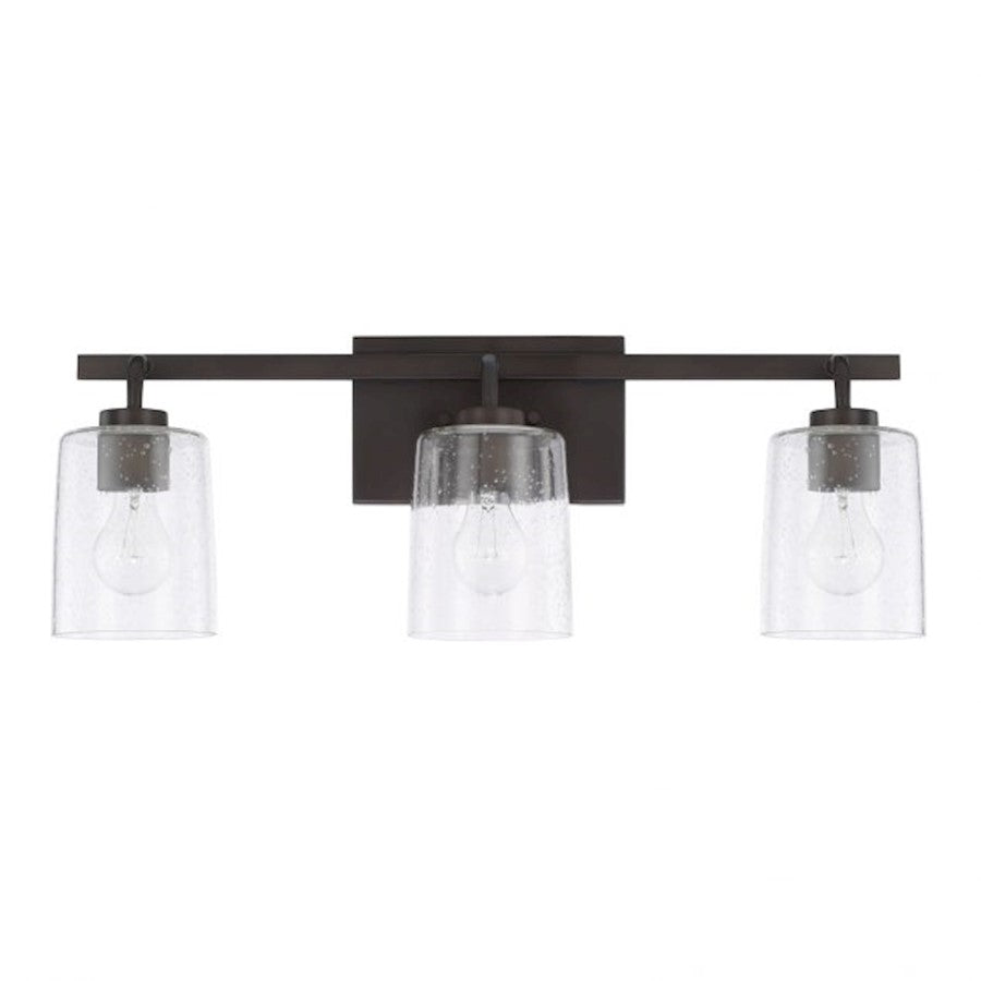 HomePlace by Capital Lighting Greyson 3 Light Vanity, Bronze - 128531BZ-449