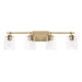 HomePlace by Capital Lighting Greyson 4 Light Vanity, Aged Brass - 128541AD-449